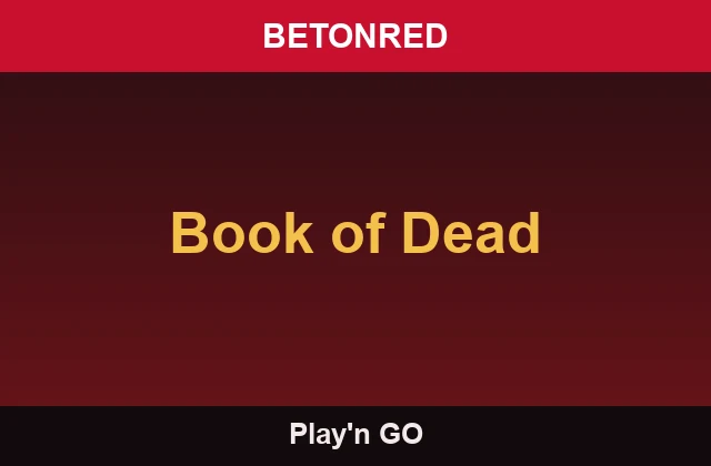 Book of Dead — Betonred Casino
